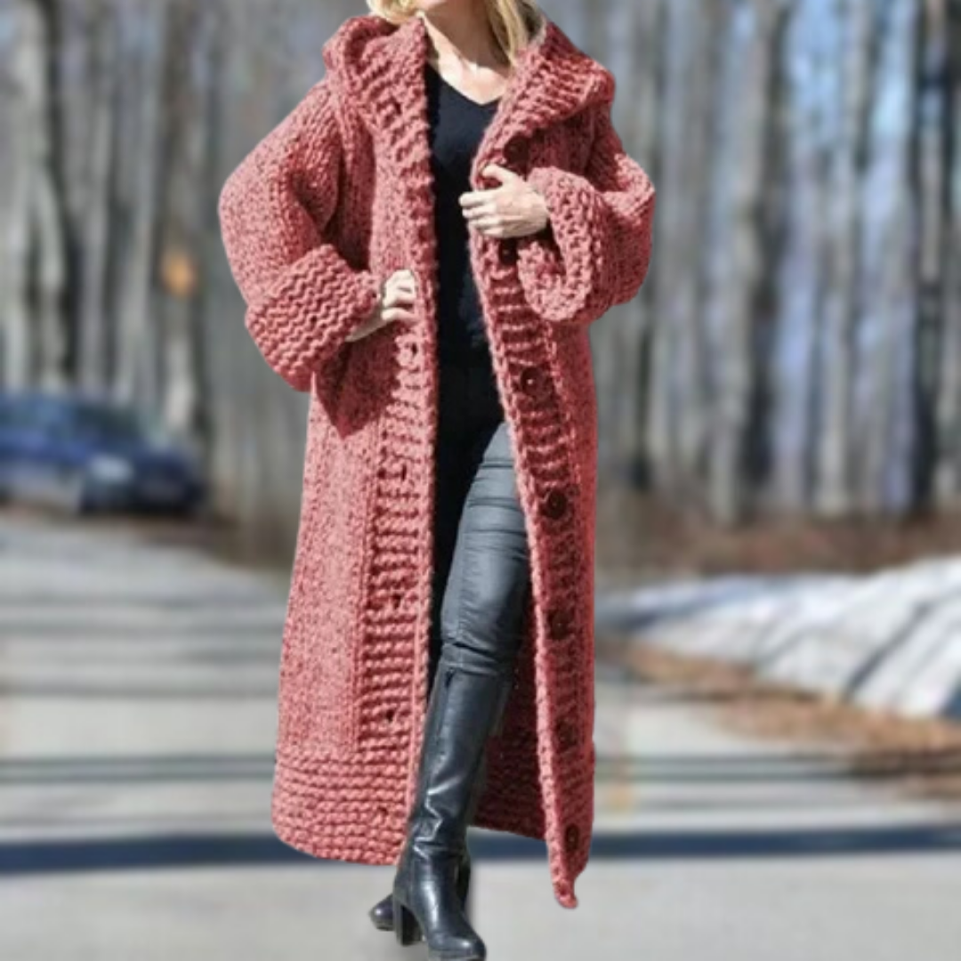 Carol | Elegant Cosy Coat With Tummy Coverage