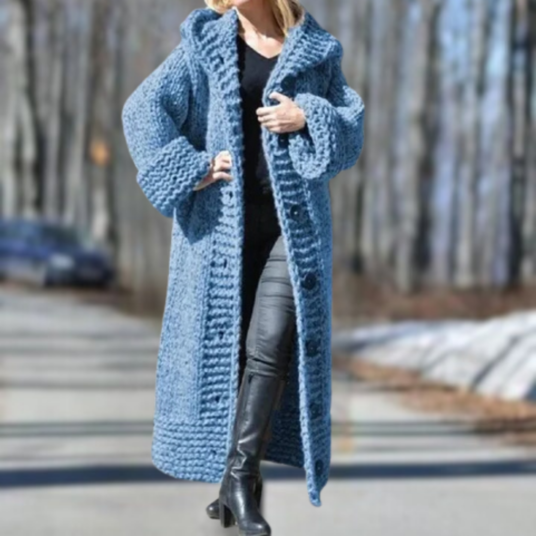 Carol | Elegant Cosy Coat With Tummy Coverage