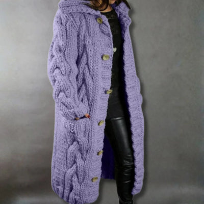 Karina | Elegant Cosy Coat With Tummy Coverage