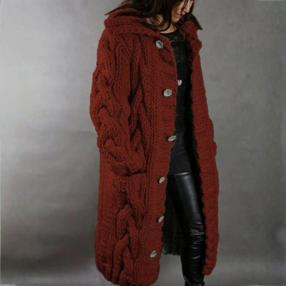 Karina | Elegant Cosy Coat With Tummy Coverage