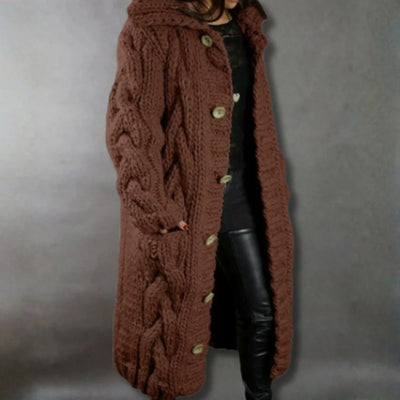 Karina | Elegant Cosy Coat With Tummy Coverage