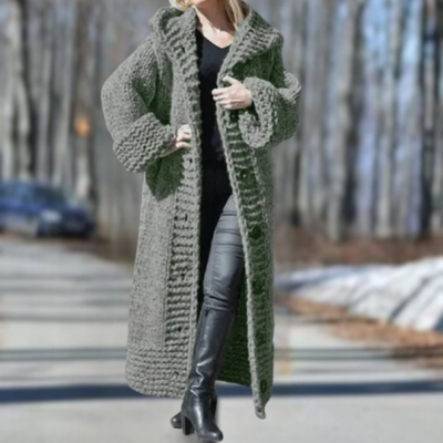 Carol | Elegant Cosy Coat With Tummy Coverage