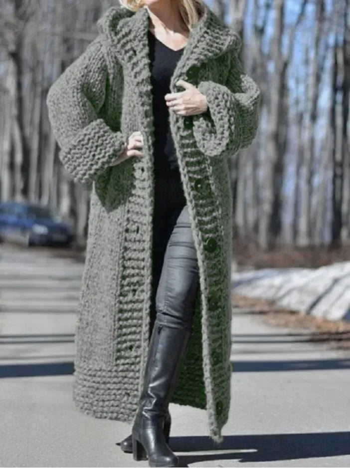 Carol | Elegant Cosy Coat With Tummy Coverage