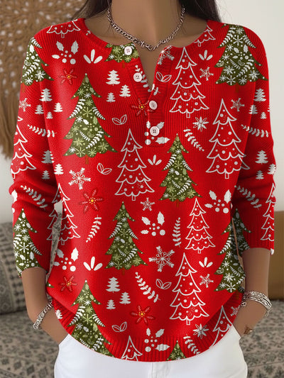 Edith | Christmas Jumper with Buttons