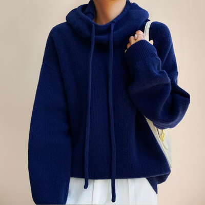Amina | Luxe Merino Wool Hoodie Elegance